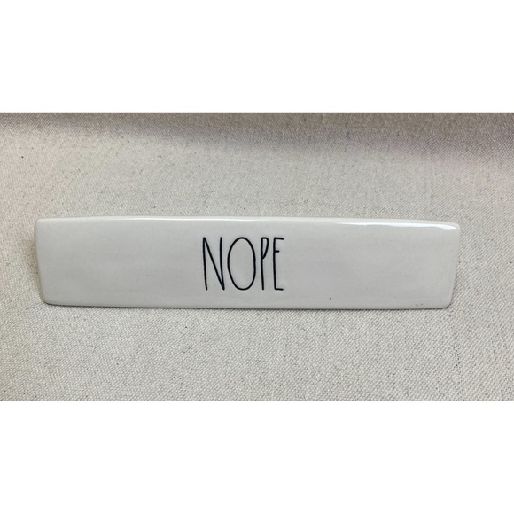Rae Dunn “Nope” desk plaque - Picture 1 of 3